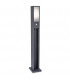 LED 2 Light Outdoor Bollard Light Urban Grey with PIRSensor IP65, E27