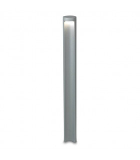 LED 1 Light Outdoor Bollard Light Grey IP65