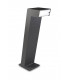 2 Light Outdoor Bollard Light Urban Grey IP65, E27