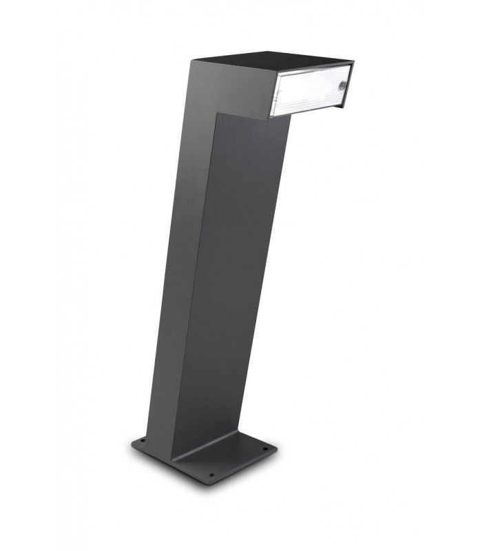2 Light Outdoor Bollard Light Urban Grey IP65, E27