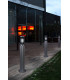 1 Light Outdoor Bollard Light Grey IP65
