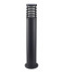 1 Light Large Outdoor Bollard Light Black IP65, E27