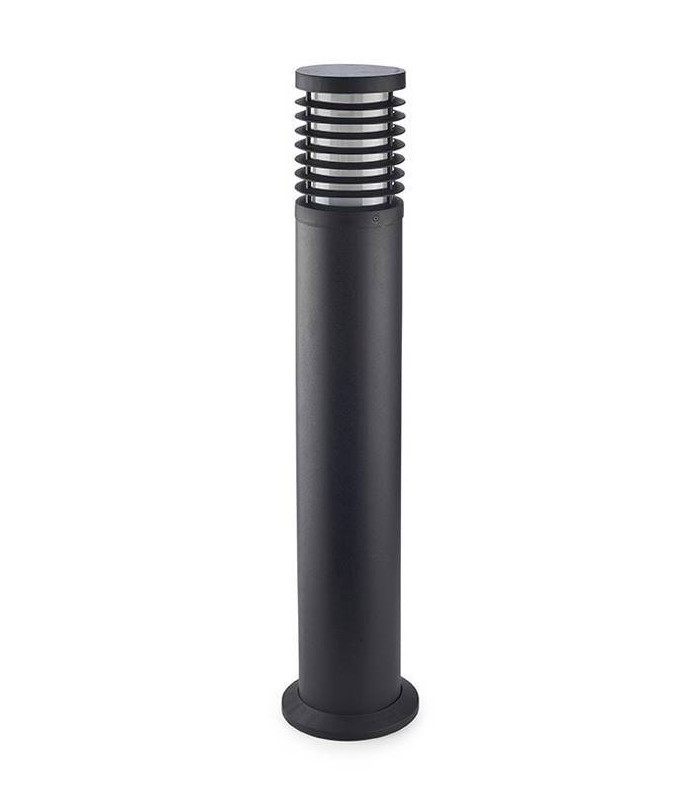 1 Light Large Outdoor Bollard Light Black IP65, E27