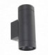 LED 2 Light Outdoor Up Down Wall Light Urban Grey IP44