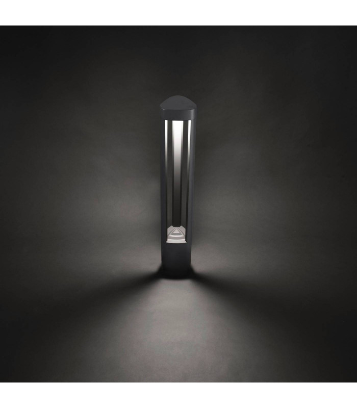 LED 1 Light Outdoor Bollard Light Urban Grey IP54
