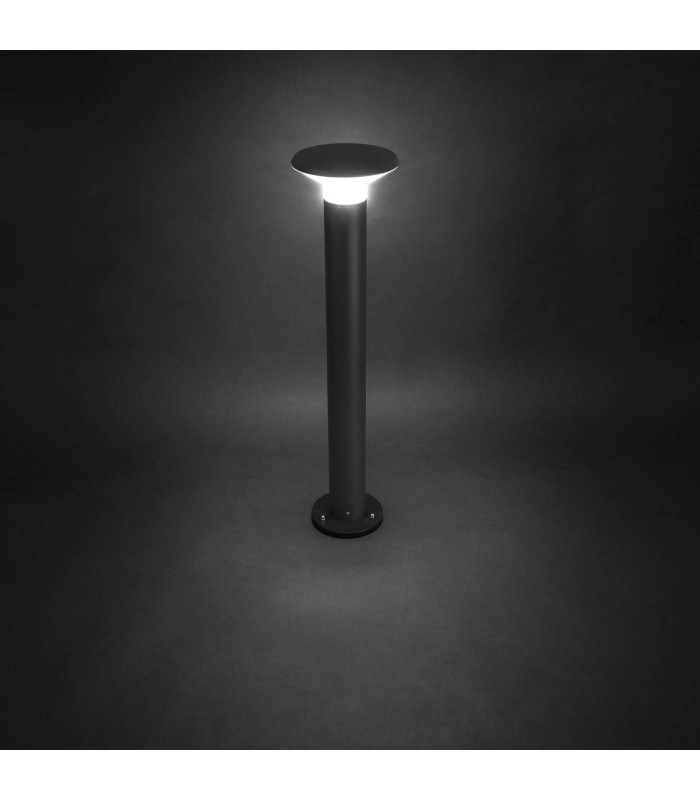 LED 1 Light Outdoor Bollard Light Urban Grey IP65