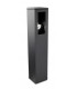 1 Light Adjustable Outdoor Bollard Light Urban Grey IP65, GU10