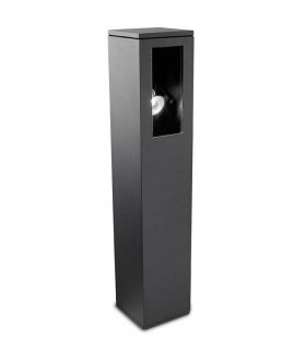 1 Light Adjustable Outdoor Bollard Light Urban Grey IP65, GU10