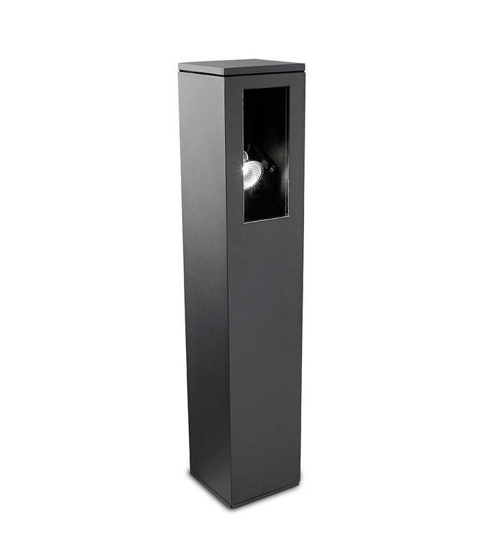 1 Light Adjustable Outdoor Bollard Light Urban Grey IP65, GU10