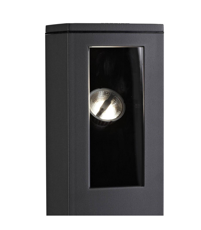 1 Light Adjustable Outdoor Bollard Light Urban Grey IP65, GU10
