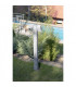 2 Light Adjustable Outdoor Bollard Lamp Grey IP44, GU10