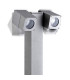 2 Light Adjustable Outdoor Bollard Lamp Grey IP44, GU10