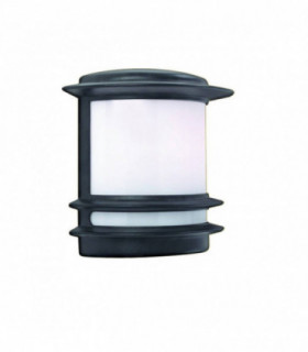 1 Light Outdoor Garden Wall Light Black IP44, E27
