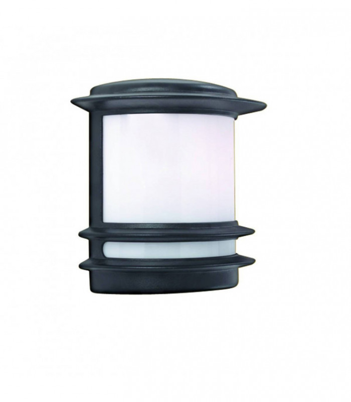 1 Light Outdoor Garden Wall Light Black IP44, E27