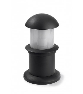 1 Light Small Outdoor Bollard Light Urban Grey IP44, E27