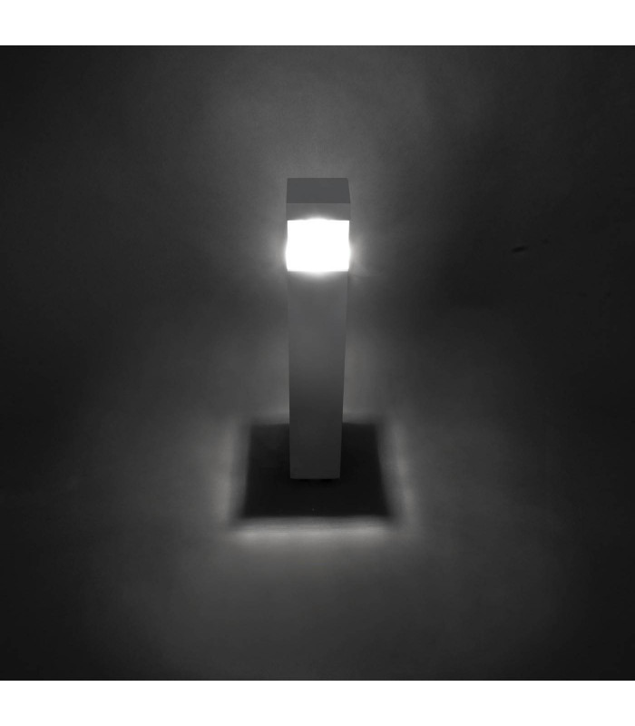 LED 4 Light Outdoor Bollard Light Grey IP54