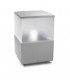 1 Light Small Outdoor Bollard Light Grey IP54, E27