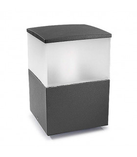 1 Light Small Outdoor Bollard Light Urban Grey IP54, E27
