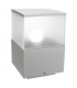 1 Light Medium Outdoor Bollard Light Grey IP54, E27
