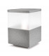 1 Light Medium Outdoor Bollard Light Stone Grey IP54, E27