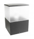1 Light Medium Outdoor Bollard Light Urban Grey IP54, E27
