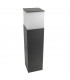 1 Light Large Outdoor Bollard Light Urban Grey IP54, E27