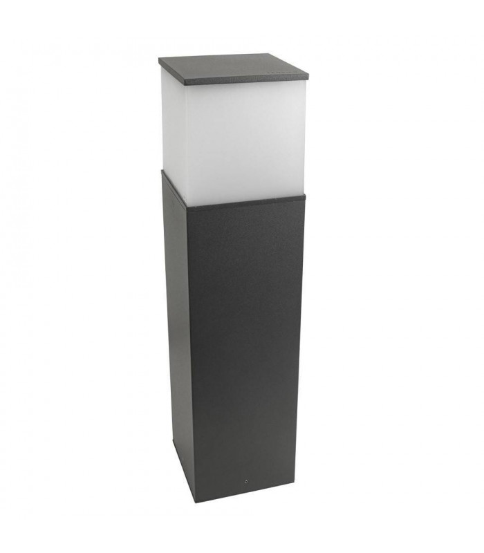 1 Light Large Outdoor Bollard Light Urban Grey IP54, E27