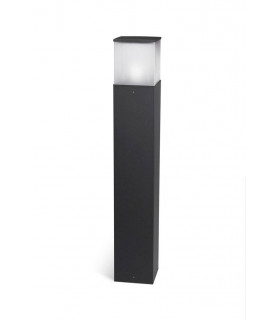 1 Light Outdoor Tall Bollard Light Urban Grey IP54, E27