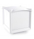 1 Light Medium Outdoor Bollard Light White IP44, E27