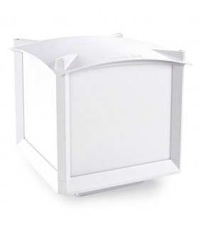 1 Light Medium Outdoor Bollard Light White IP44, E27