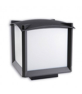 1 Light Medium Outdoor Bollard Light Urban Grey IP44, E27
