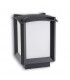 1 Light Small Outdoor Bollard Light Urban Grey IP44, E27