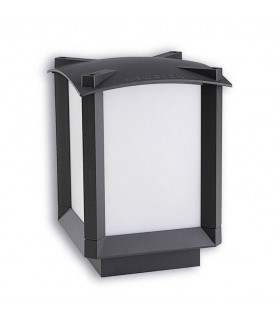 1 Light Small Outdoor Bollard Light Urban Grey IP44, E27