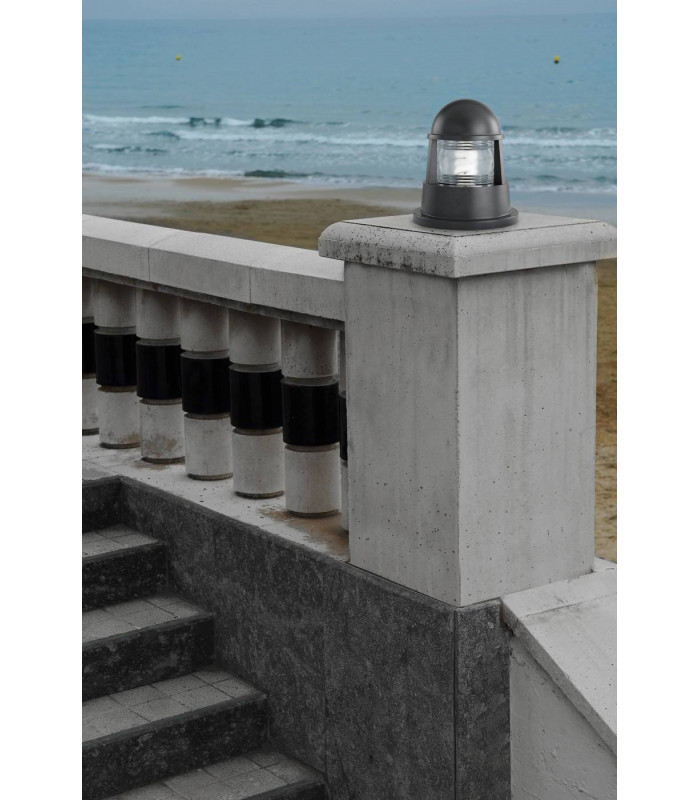 1 Light Outdoor Bollard Light Urban Grey IP65, E27