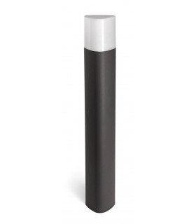 1 Light Large Outdoor Bollard Light Urban Grey IP44, E27