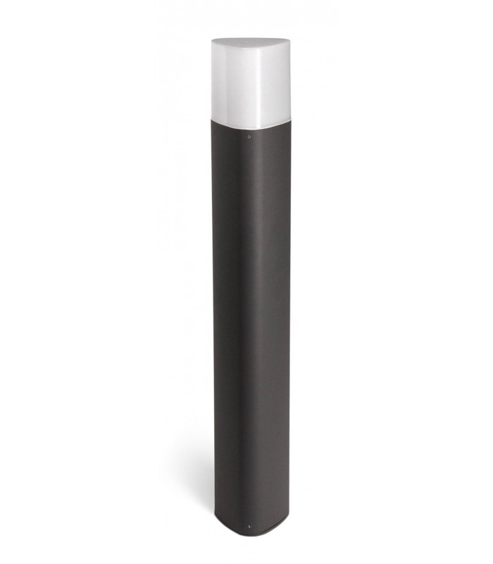 1 Light Large Outdoor Bollard Light Urban Grey IP44, E27