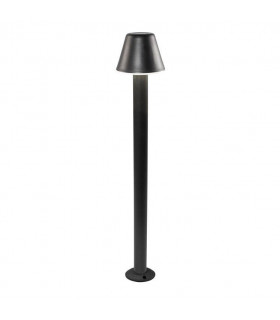 1 Light Outdoor Bollard Light Black IP54, E27