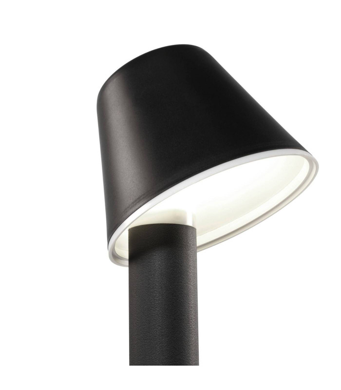 1 Light Outdoor Bollard Light Black IP54, E27