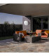 4 Light Outdoor Lamp Matt White  IP65, E27