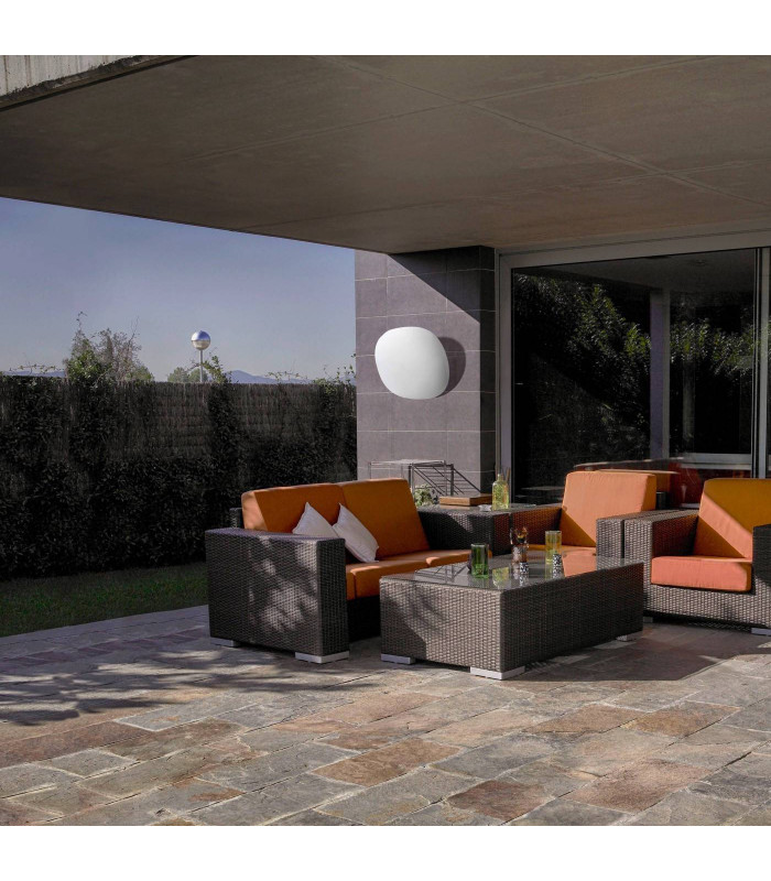 4 Light Outdoor Lamp Matt White  IP65, E27