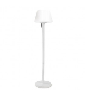 1 Light Outdoor Floor Lamp White IP44, E27