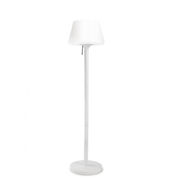 1 Light Outdoor Floor Lamp White IP44, E27