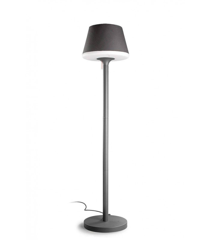 1 Light Outdoor Floor Lamp Urban Grey IP44, E27
