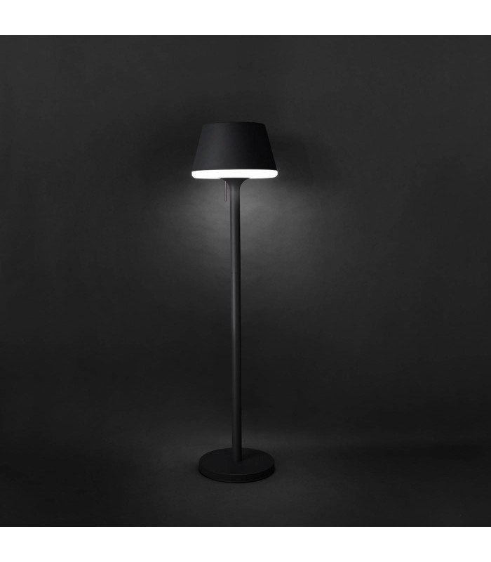 1 Light Outdoor Floor Lamp Urban Grey IP44, E27