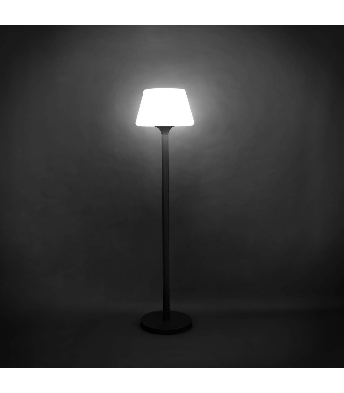 1 Light Outdoor Floor Lamp Urban Grey IP44, E27