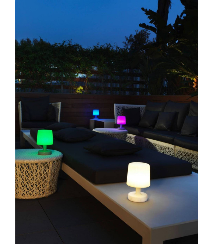 LED 1 Light RGB Lamp Outdoor Post Lantern White IP54