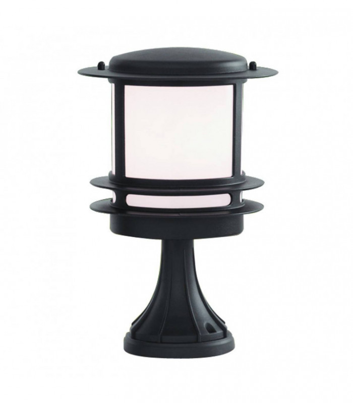 Black Outdoor Pedestal Light, E27