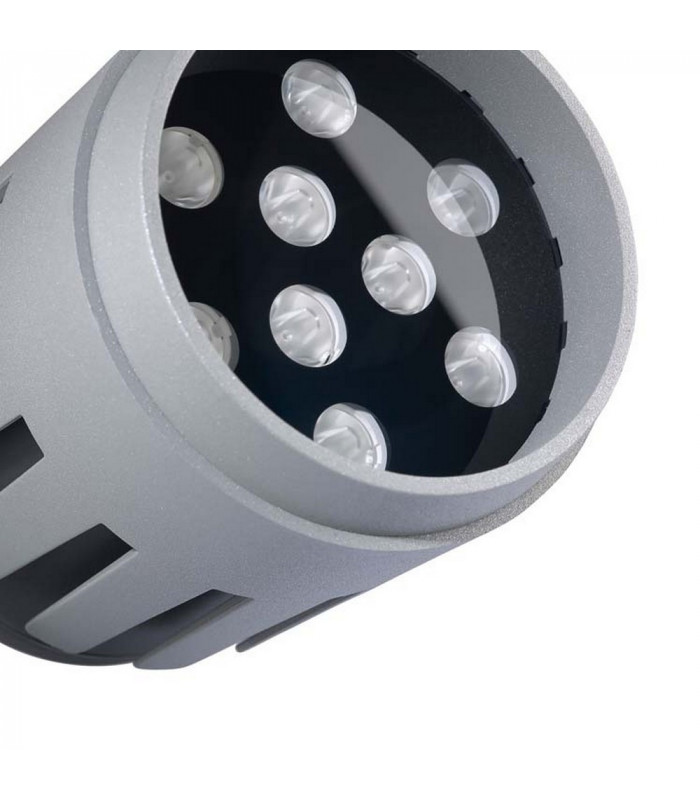 LED 9 Light Large Outdoor Spotlight Grey IP65