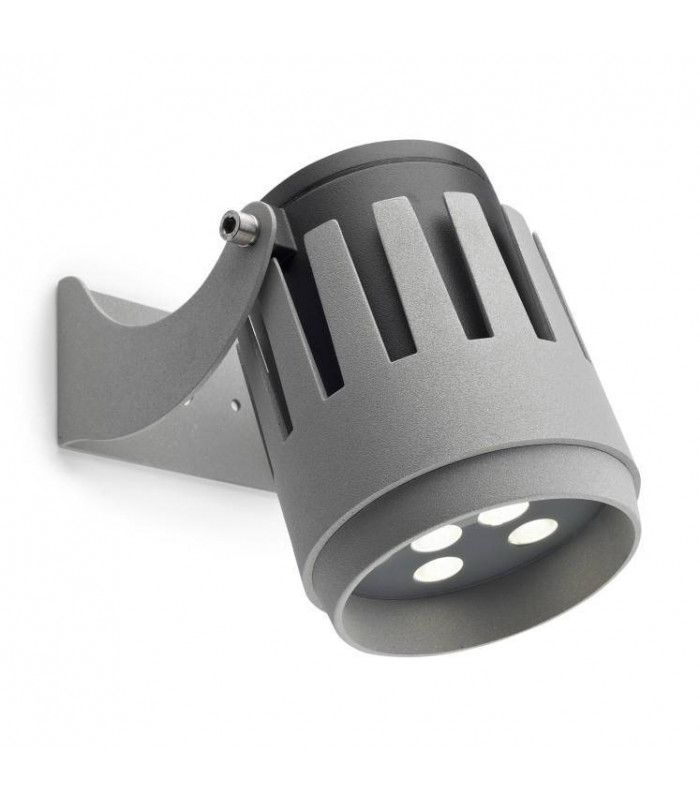LED 9 Light Large Outdoor Spotlight Grey IP65