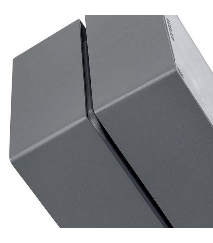 LED 9 Light Large Outdoor Spotlight Urban Grey IP65